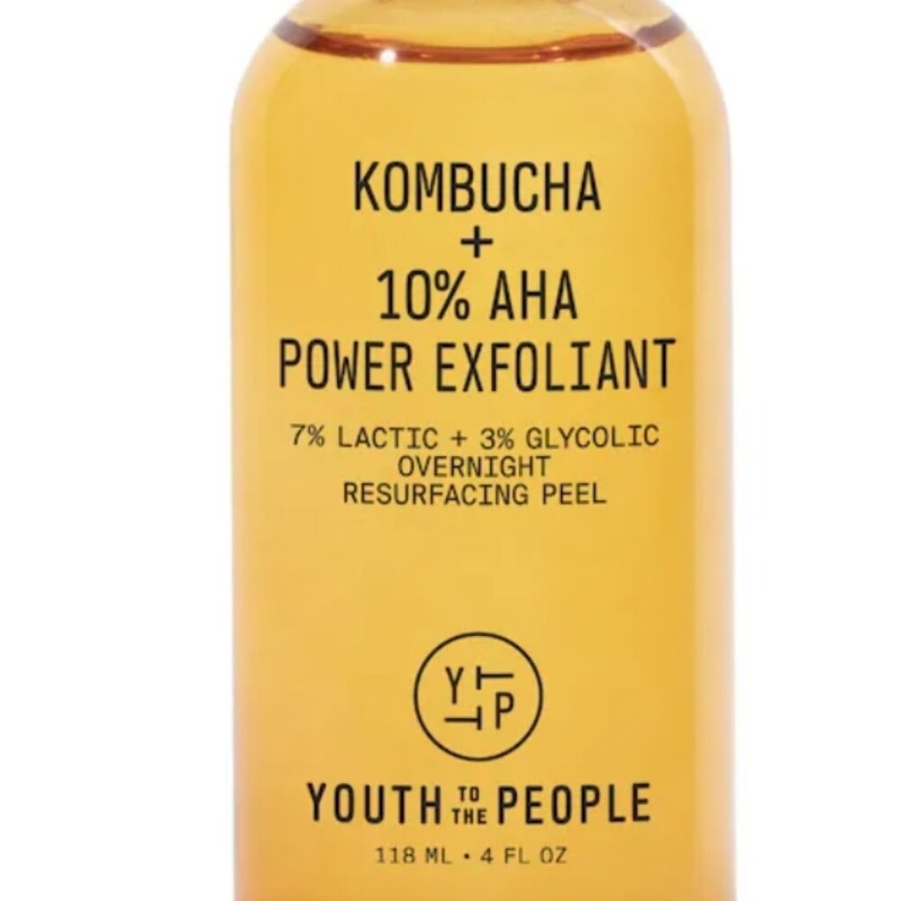 Kombucha + 10% AHA Liquid Exfoliant with Lactic Acid and Glycolic Acid - 4 oz